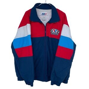 Vintage Mark Martin XL Valvoline Performance Team Racing Jacket Red Blue White